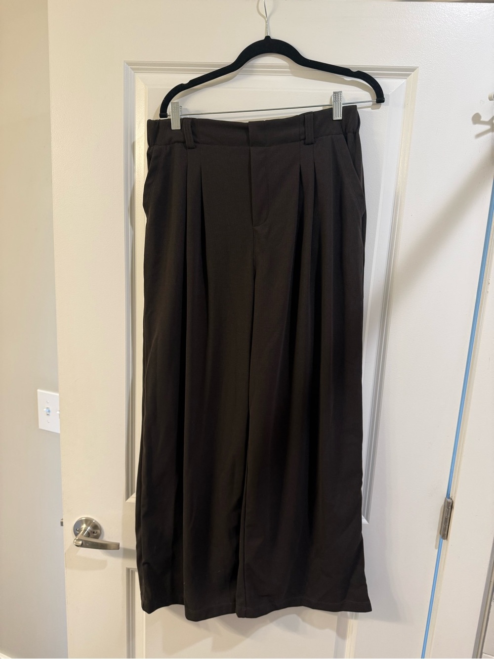 HALARA Dark Brown Wide-Leg High-Waist Pants - Picture 2 of 4